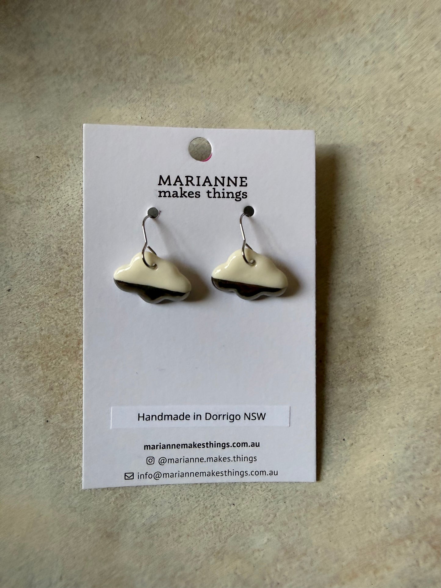 Ceramic Earrings (various designs) by Marianne Makes Things