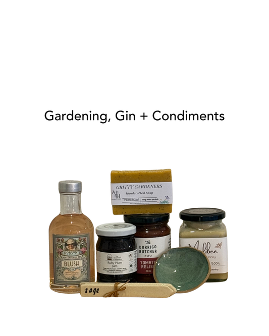 Gardening, Gin + Condiments