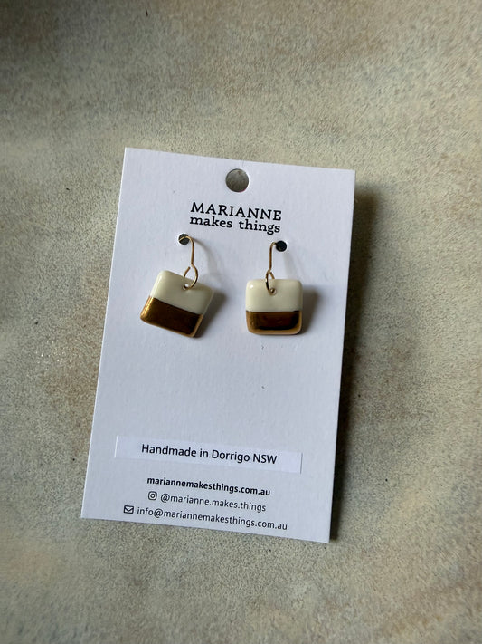 Ceramic Earrings (various designs) by Marianne Makes Things