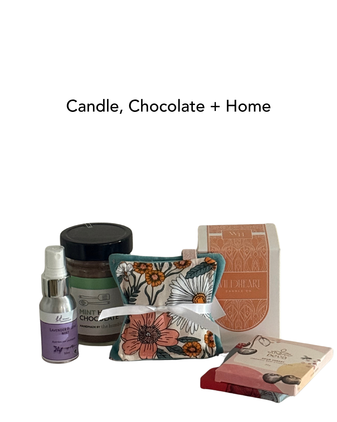 Candle, Chocolates + Home