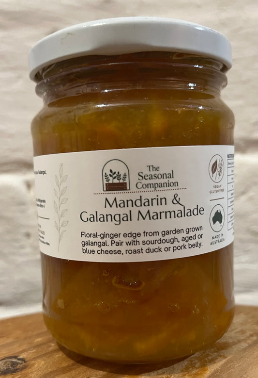 Mandarin & Galangal Marmalade 250ml by The Seasonal Companion