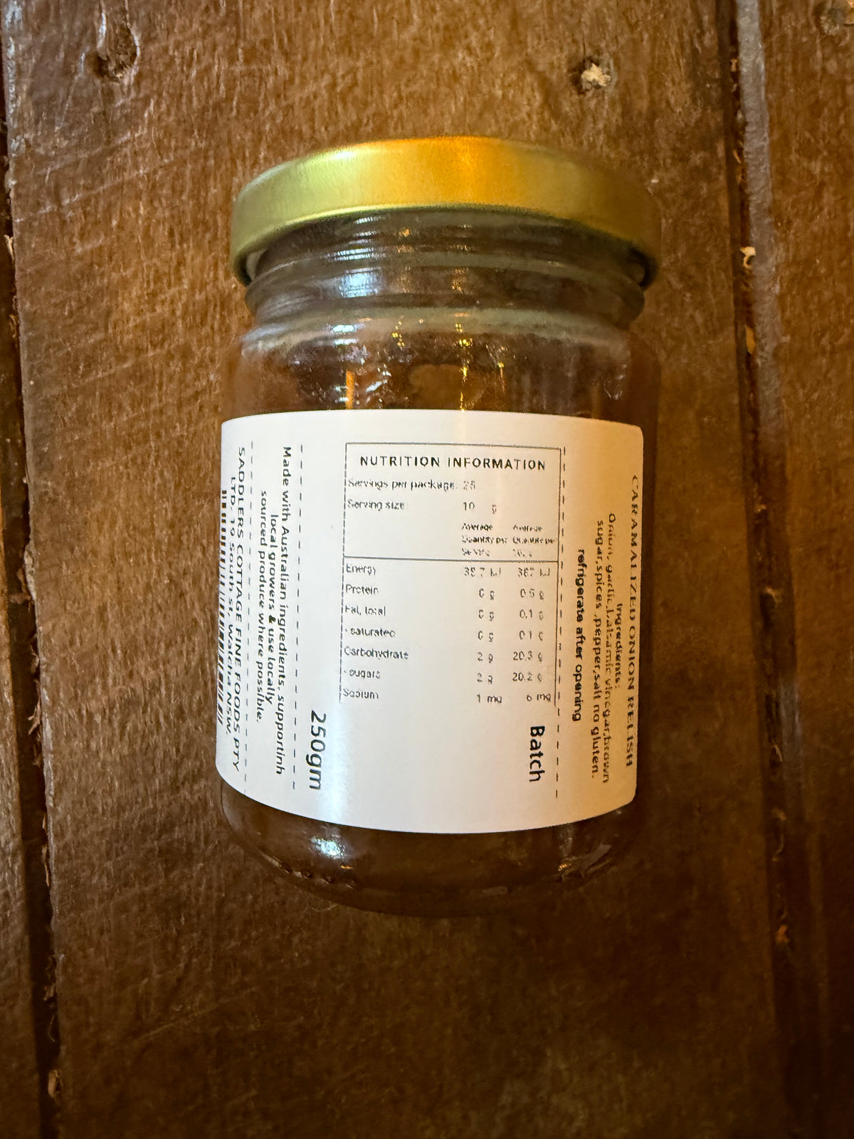 Caramelised Onion and Balsamic Relish by Saddler's Cottage