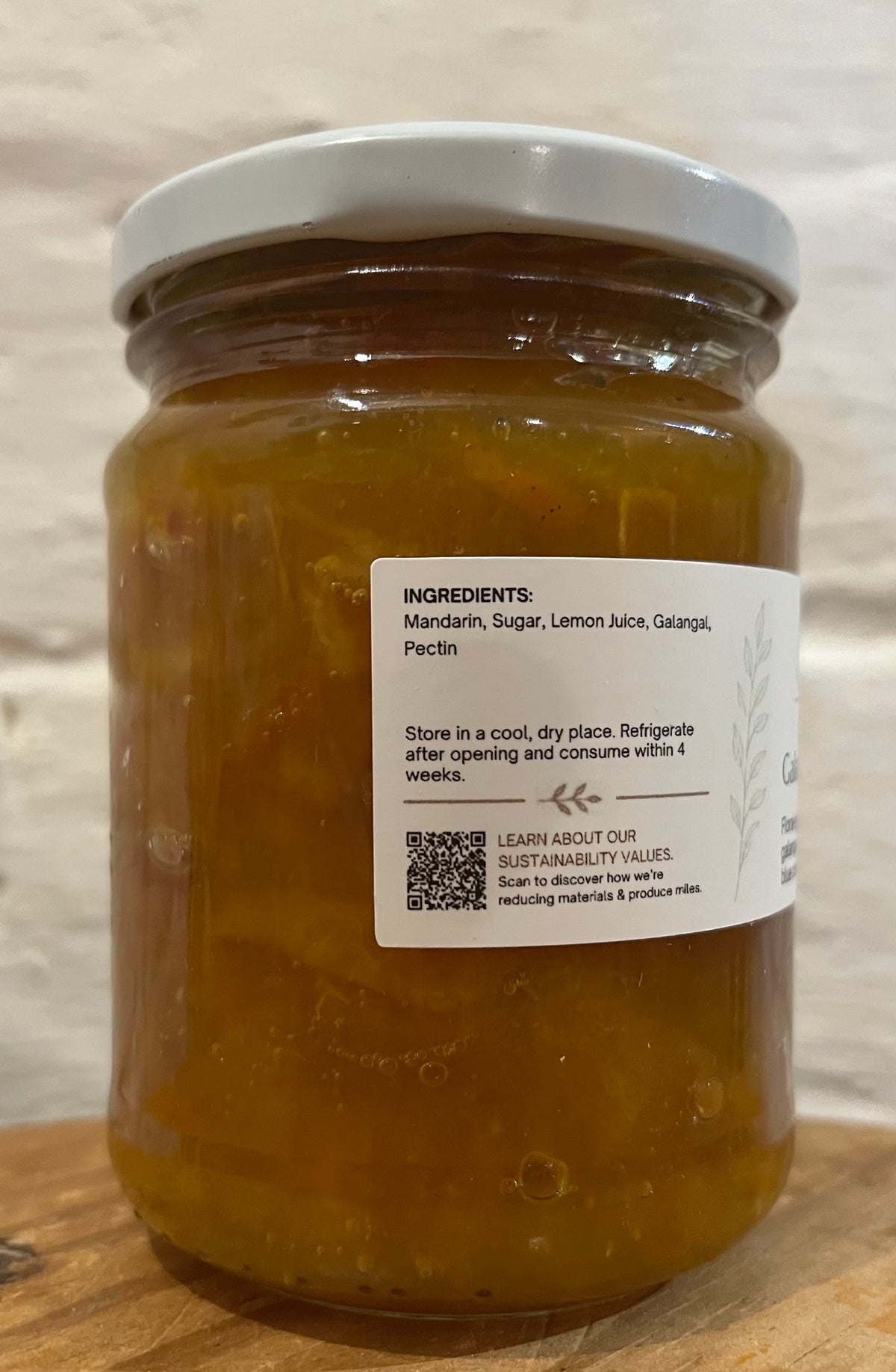 Mandarin & Galangal Marmalade 250ml by The Seasonal Companion