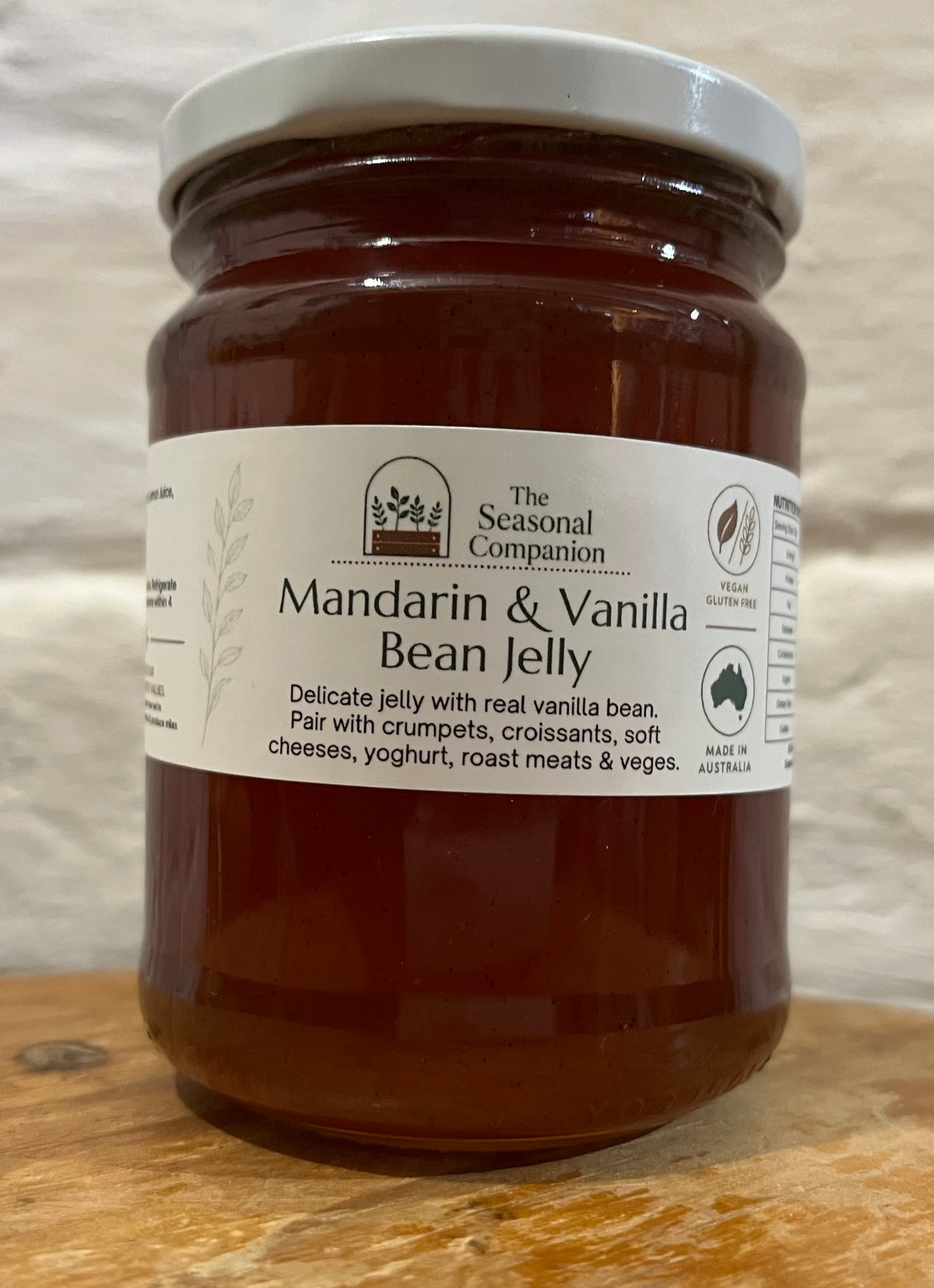 Mandarin & Vanilla Bean Jelly 250ml by The Seasonal Companion