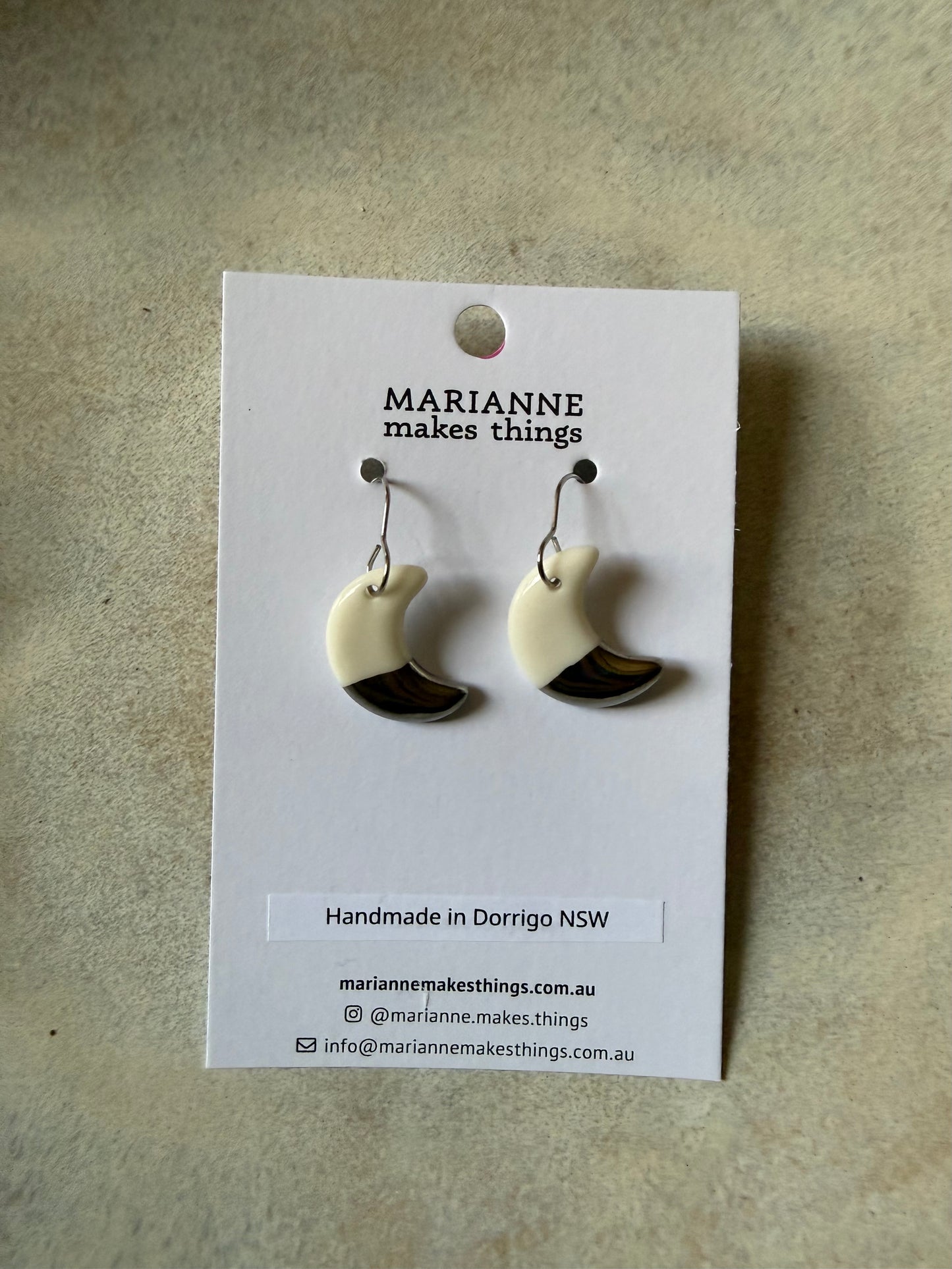 Ceramic Earrings (various designs) by Marianne Makes Things