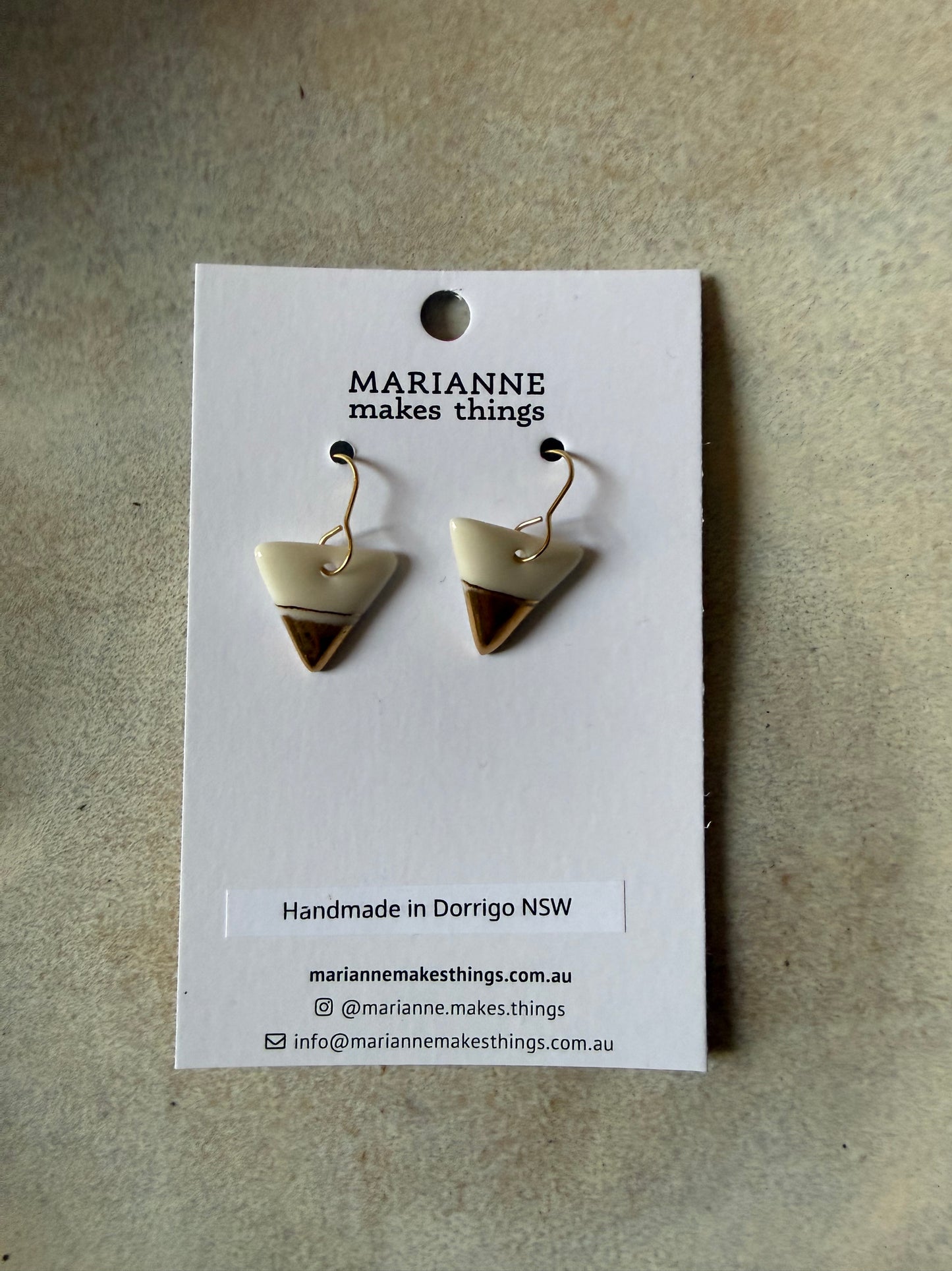 Ceramic Earrings (various designs) by Marianne Makes Things