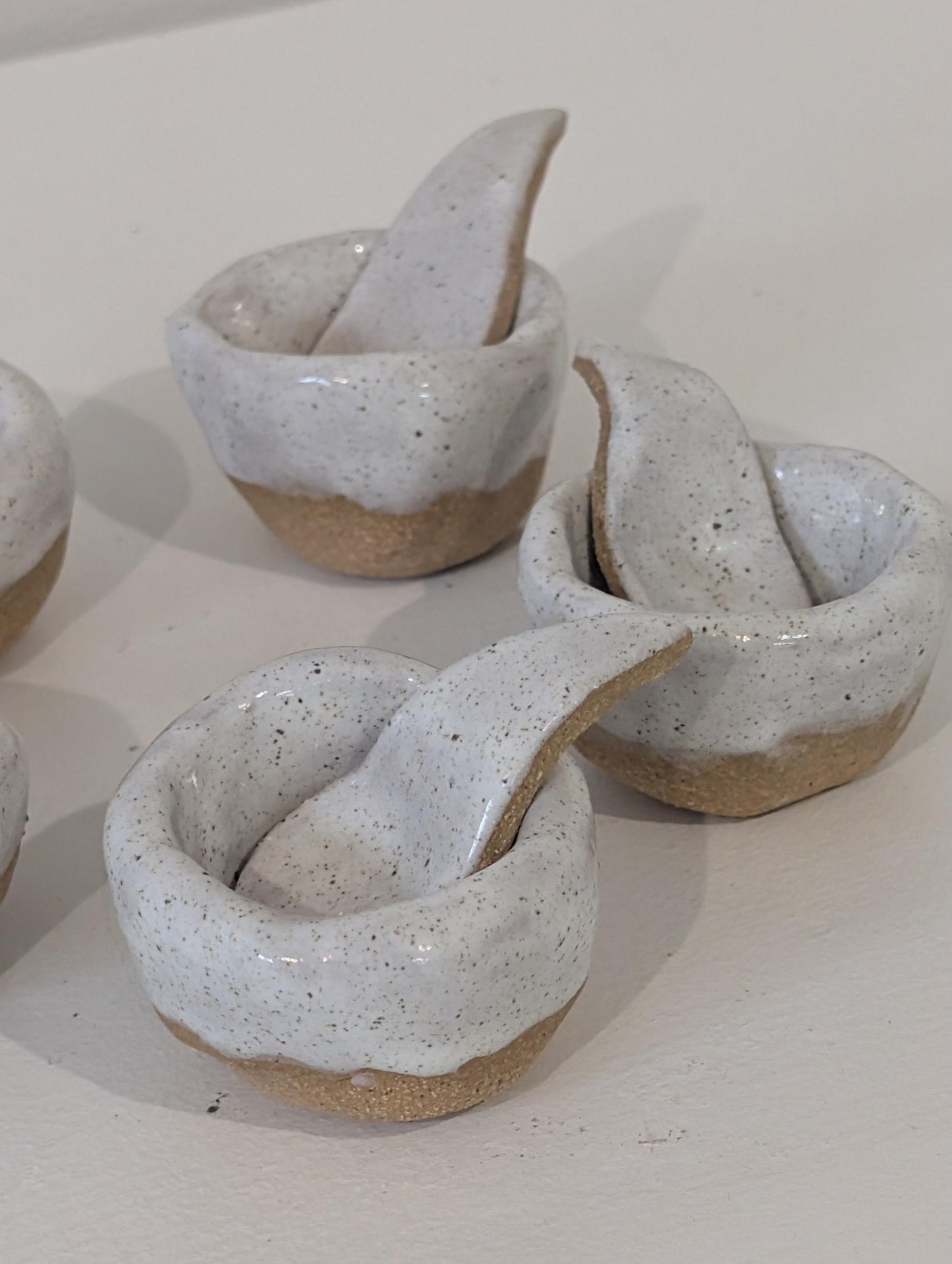 Pinch Pot with Spoon, Salt Cellar by Georgie Porge Designs