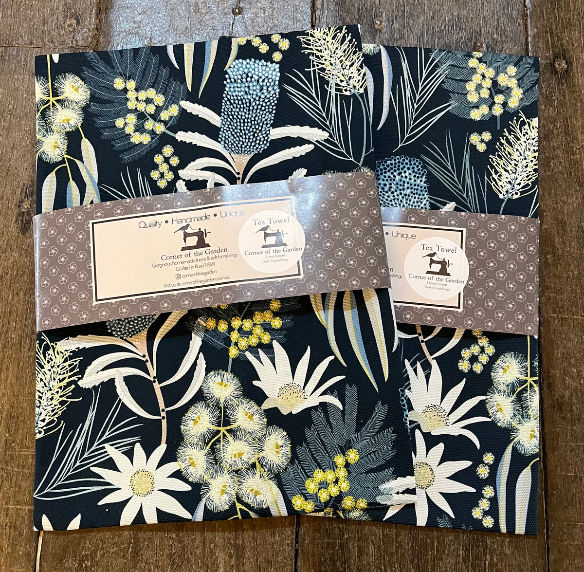 Handmade Tea Towel by Corner of the Garden