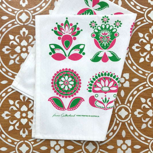 Cotton Tea Towels by Anna Sutherland
