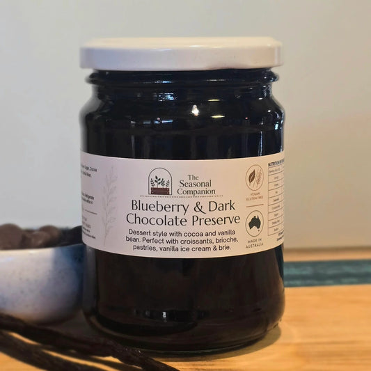Blueberry & Dark Chocolate Preserve 250ml by The Seasonal Companion