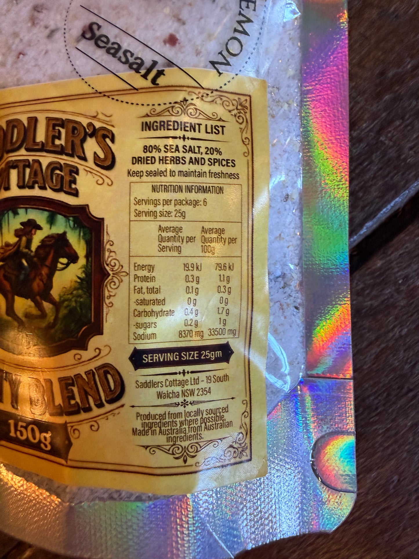 Jalapeno & Lemon Salt by Saddler's Cottage