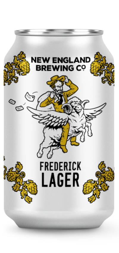 Frederick Lager 375ml 1 x can by New England Brewing Co.