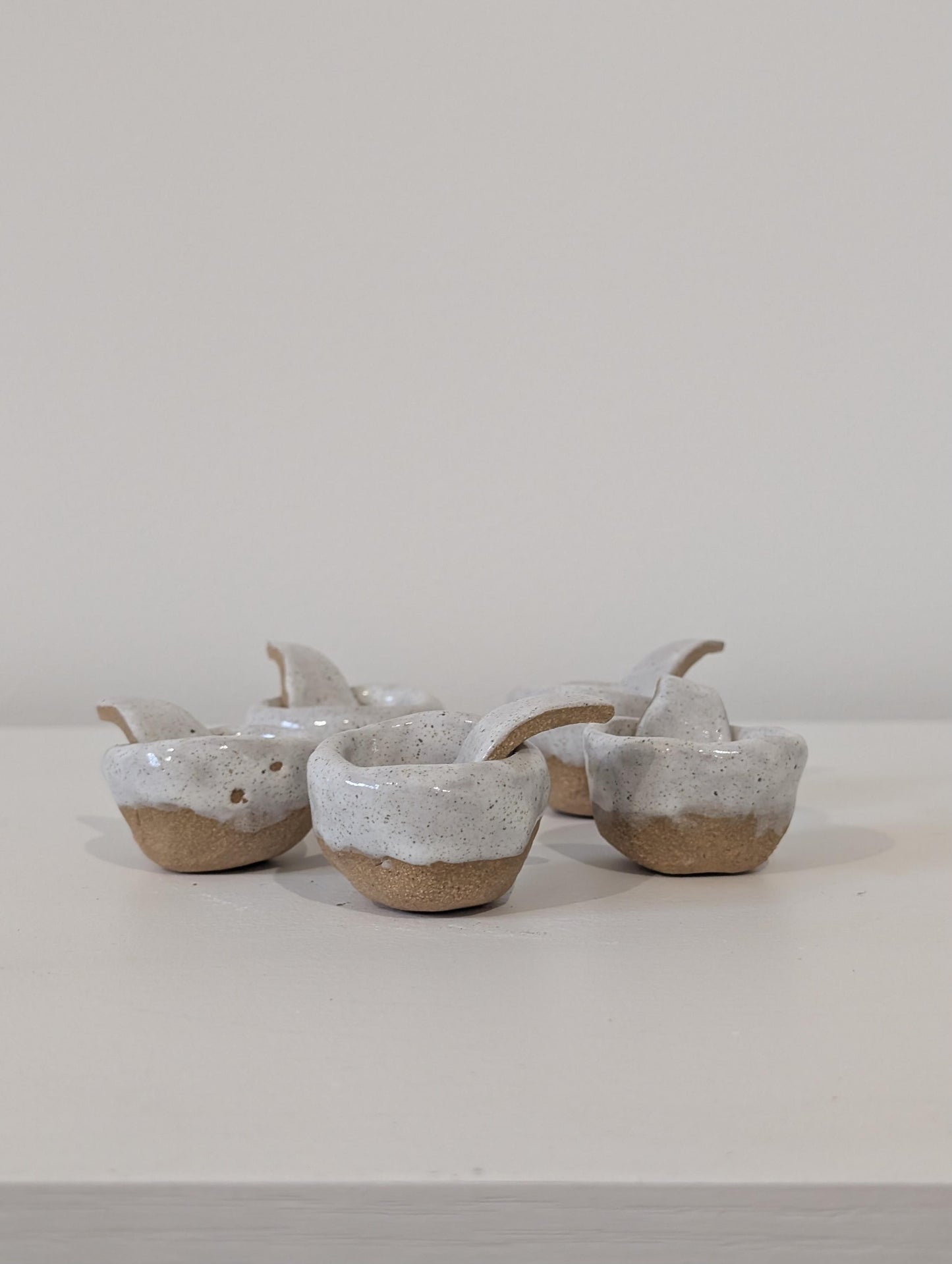 Pinch Pot with Spoon, Salt Cellar by Georgie Porge Designs