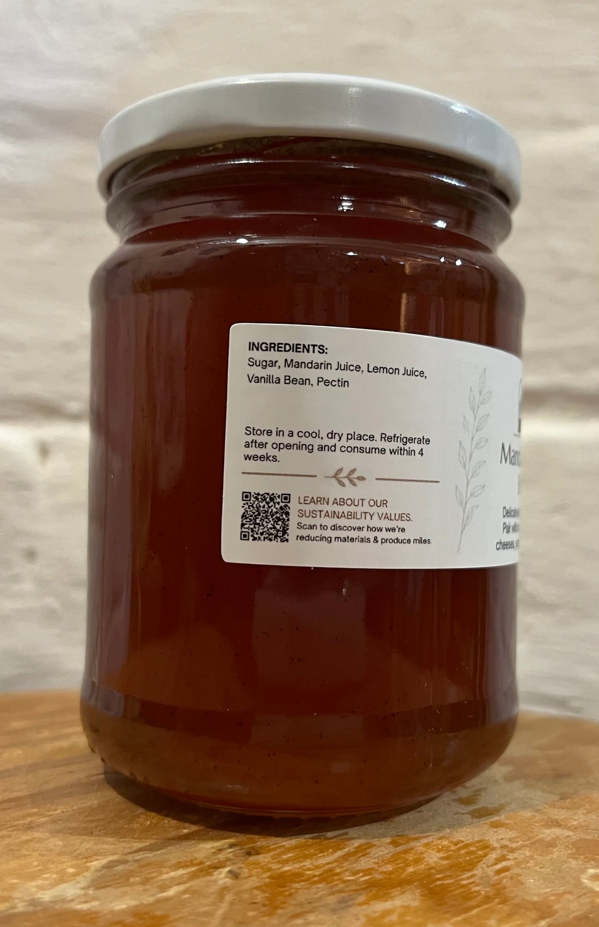 Mandarin & Vanilla Bean Jelly 250ml by The Seasonal Companion