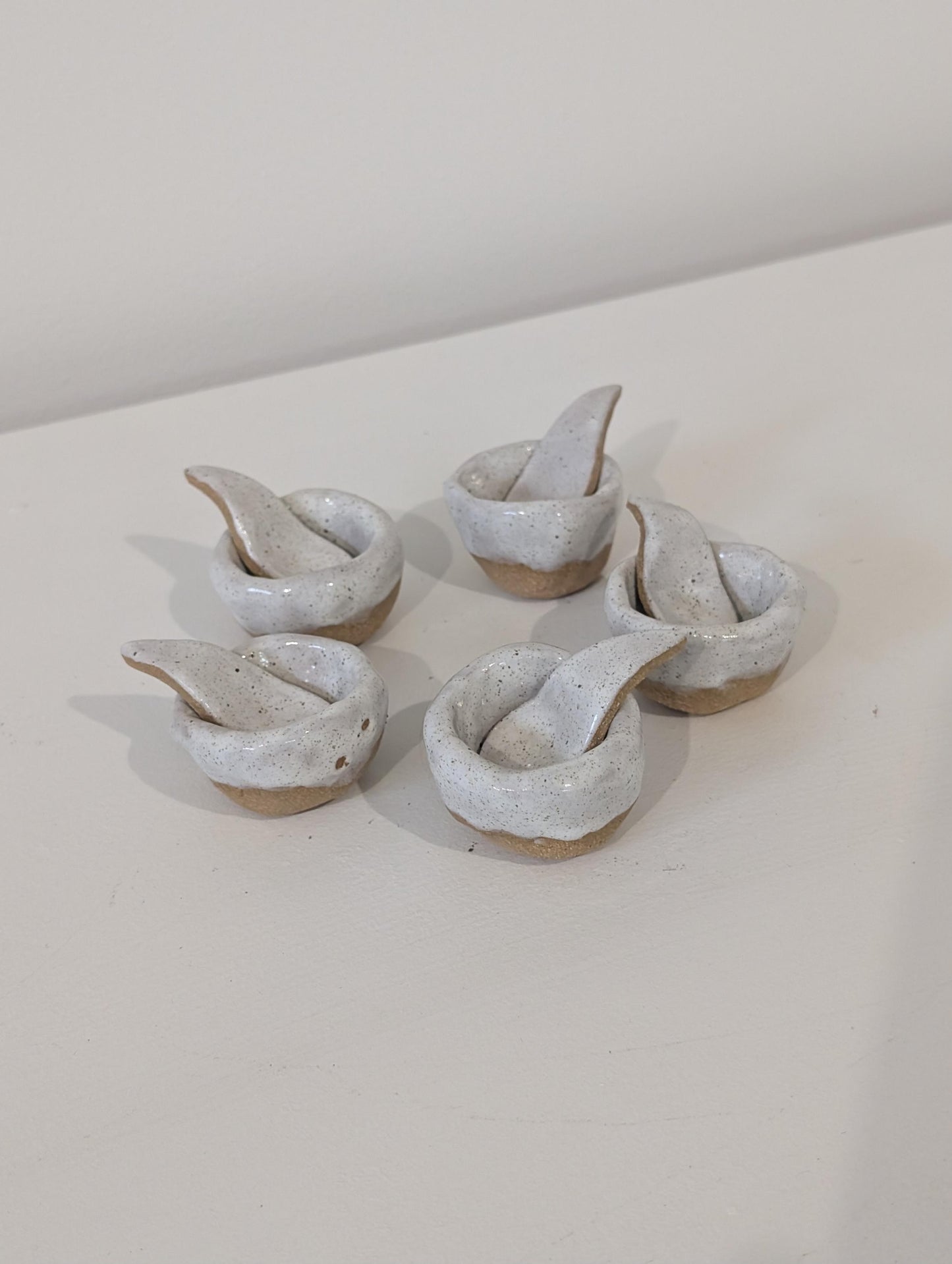 Pinch Pot with Spoon, Salt Cellar by Georgie Porge Designs