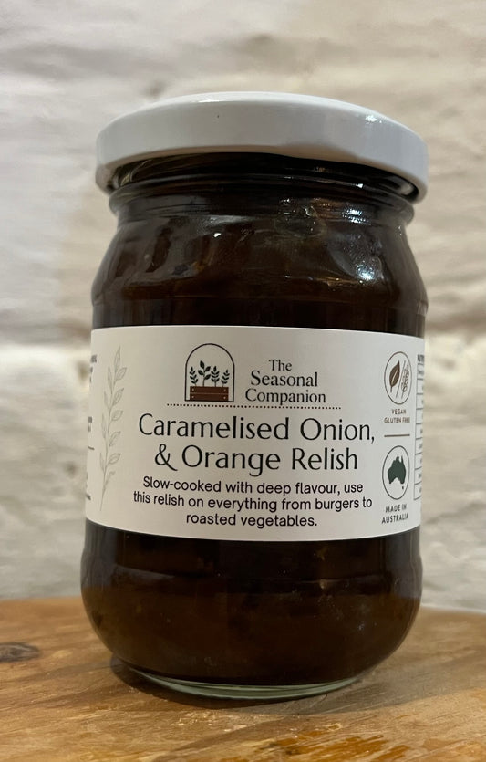 Caramelised Onion & Orange Relish by The Seasonal Companion