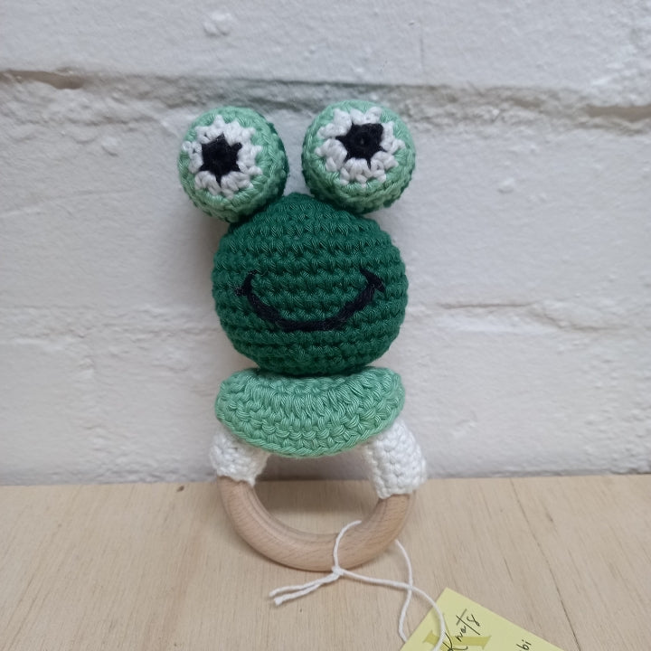 Frog Teething Rattle