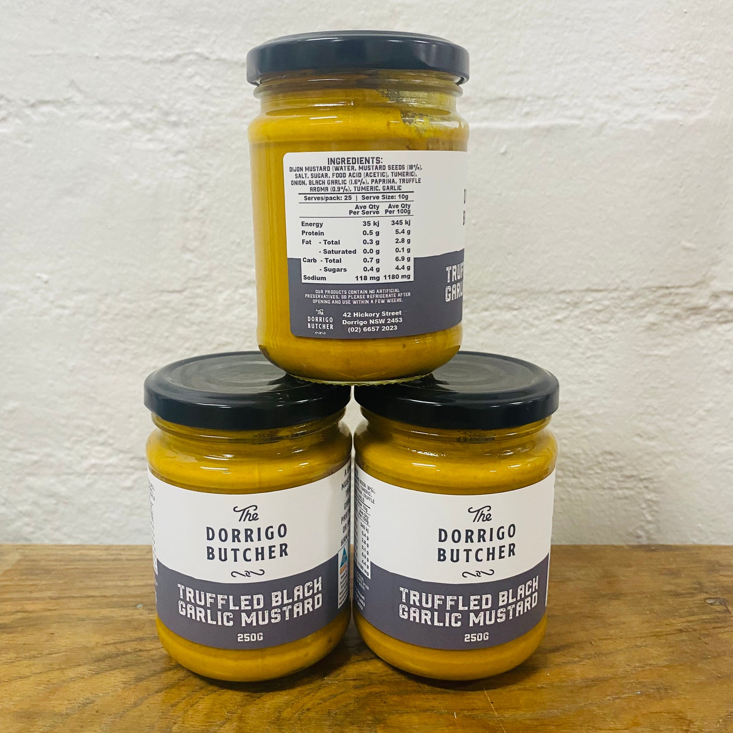 Truffle Black Garlic Mustard by Dorrigo Butcher