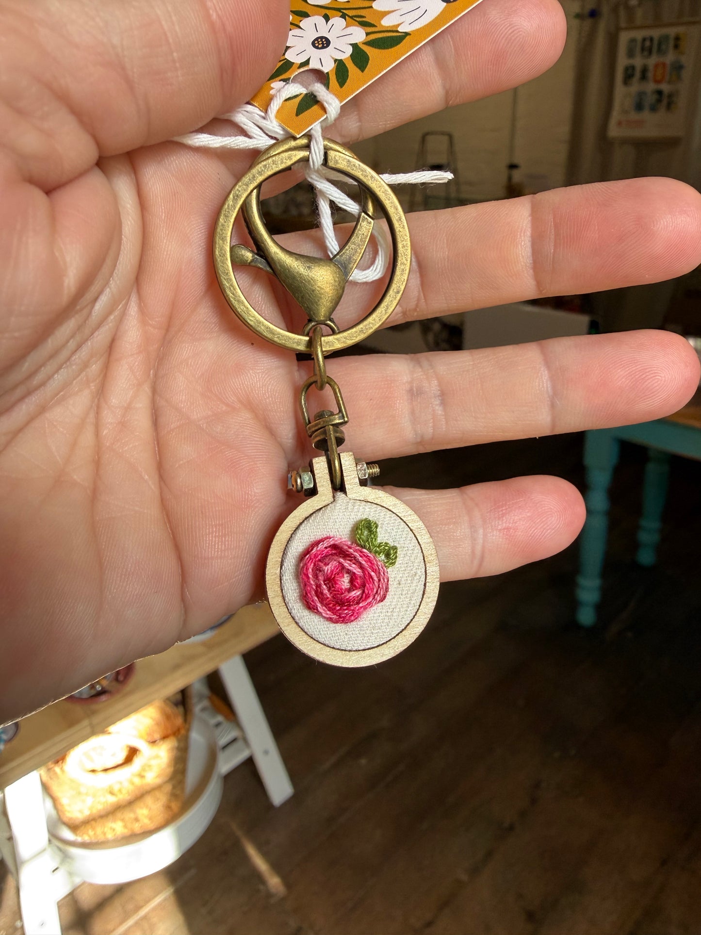 Key Ring Clover & Blossom