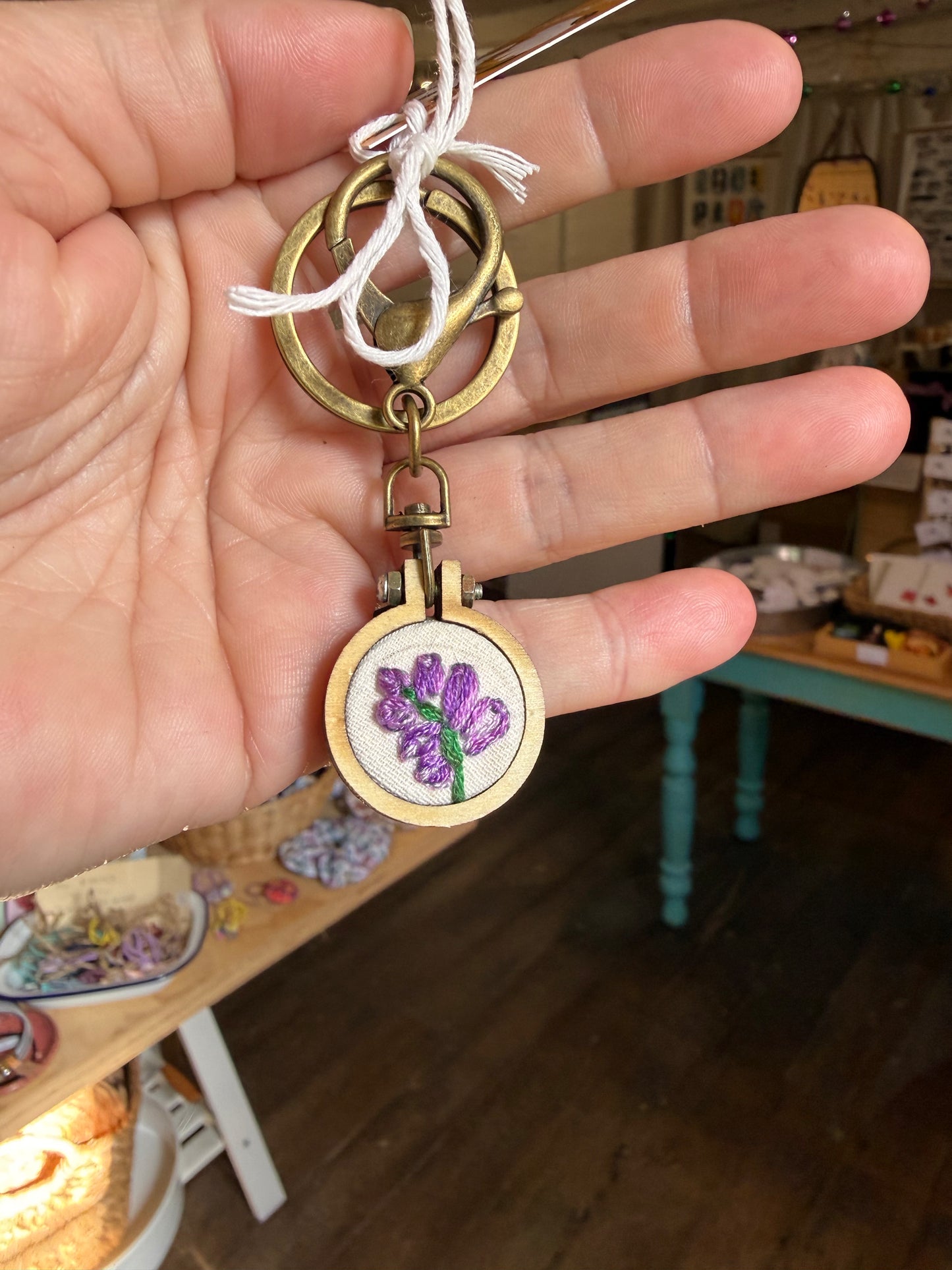 Key Ring Clover & Blossom