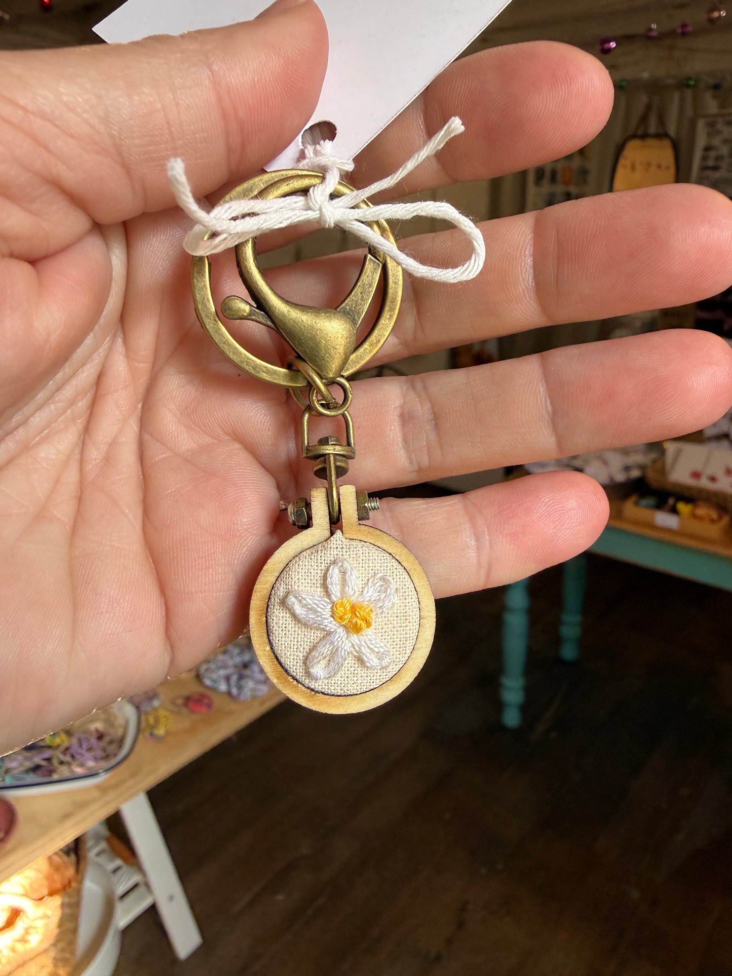 Key Ring Clover & Blossom