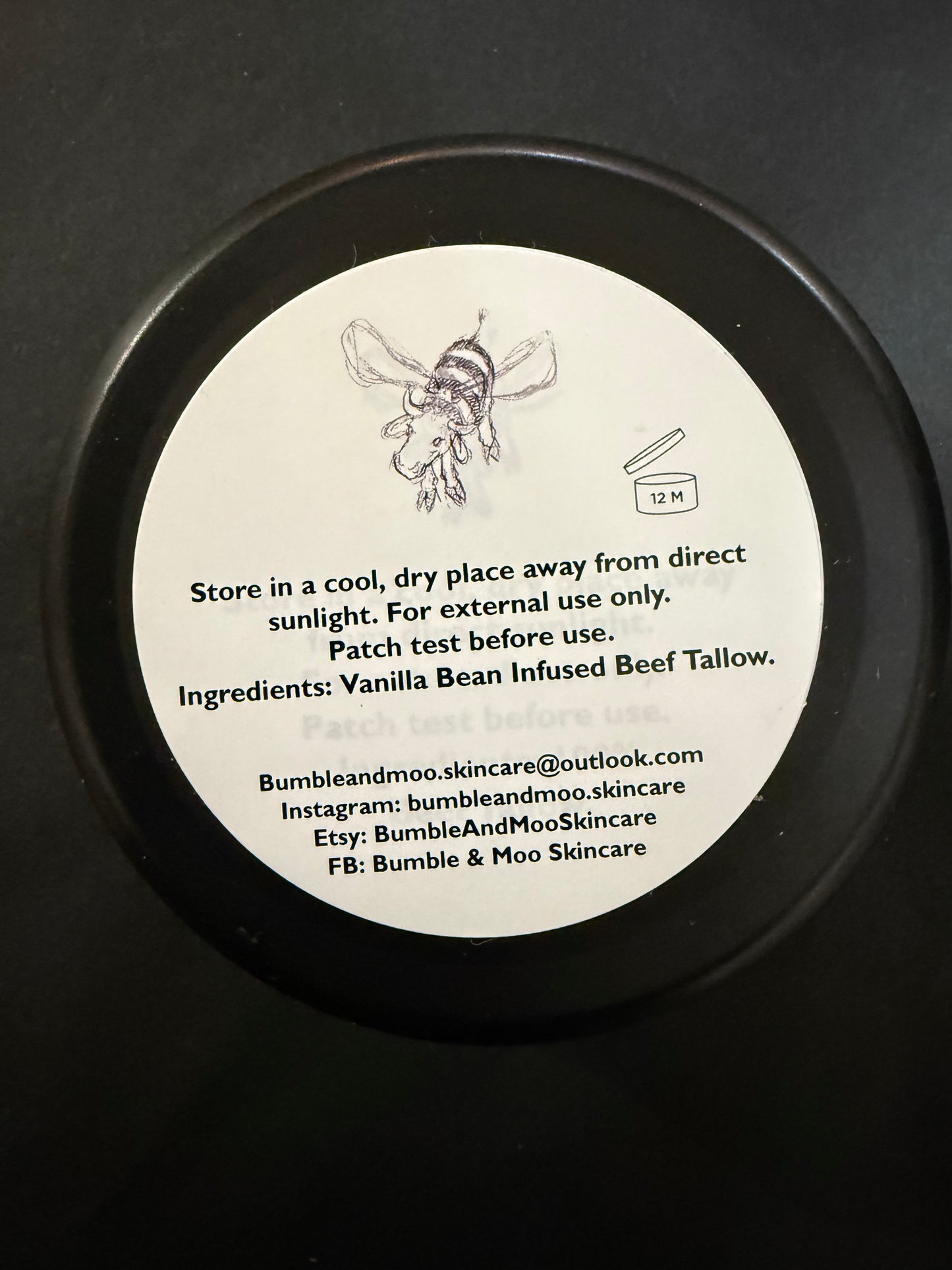 Whipped Tallow with Vanilla Bean by Bumble & Moo