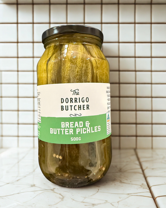 LARGE Bread & Butter Pickles by The Dorrigo Butcher 500g