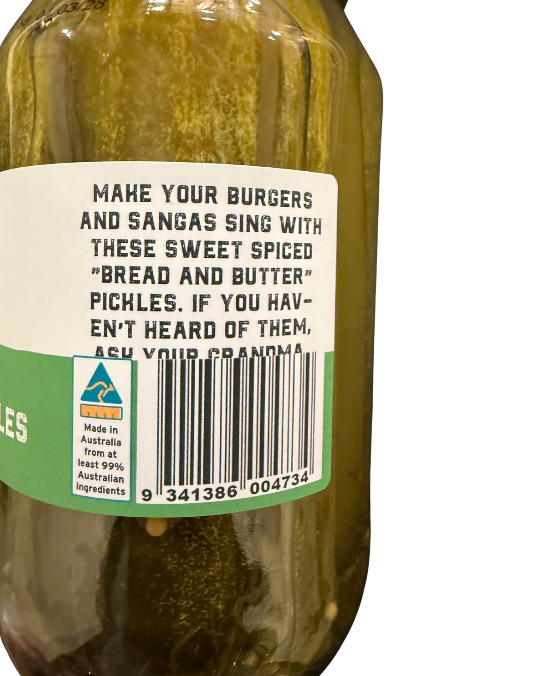 LARGE Bread & Butter Pickles by The Dorrigo Butcher 500g