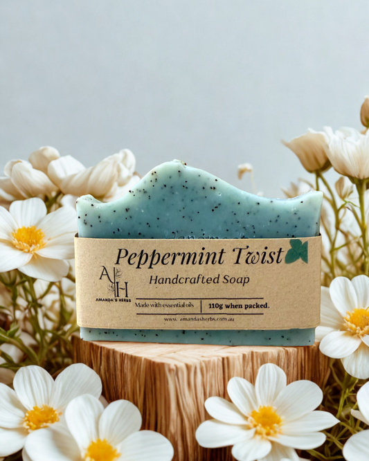 Peppermint Twist Soap by Amanda's Herbs