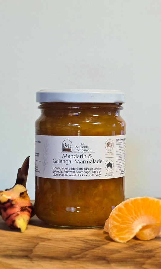 Mandarin & Galangal Marmalade 250ml by The Seasonal Companion