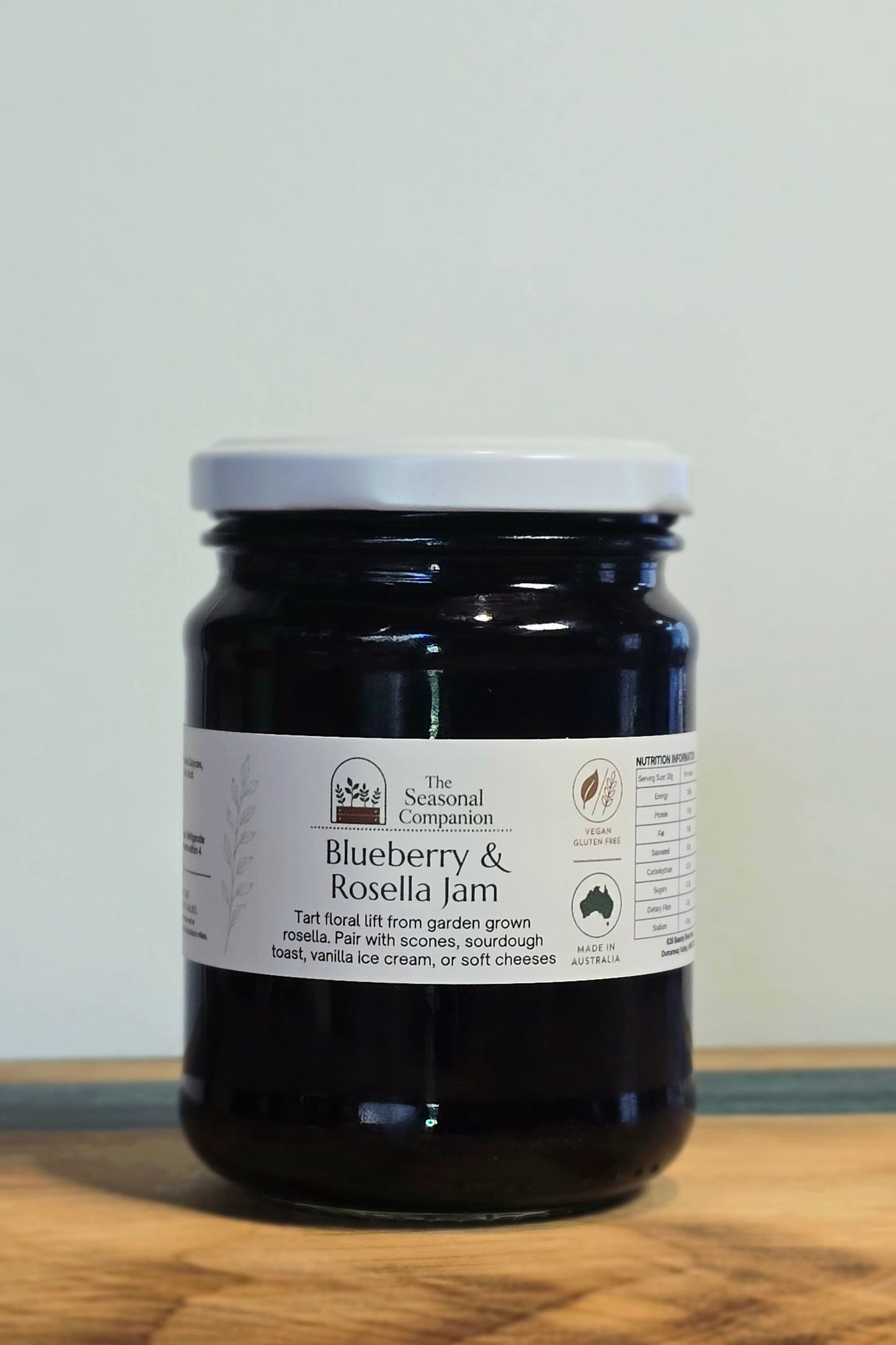Blueberry & Rosella Jam 250ml by The Seasonal Companion