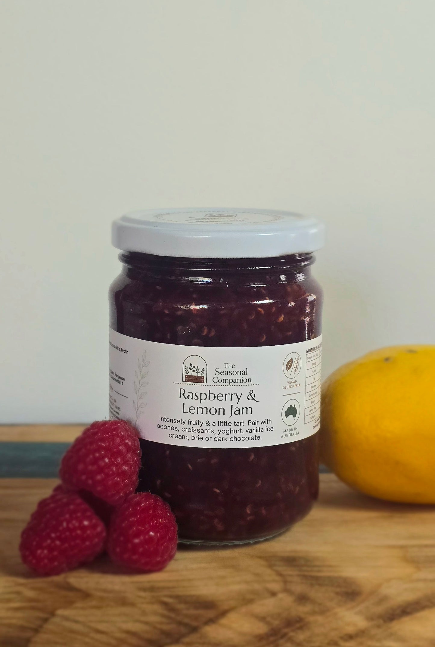 Raspberry & Lemon Jam by The Seasonal Companion