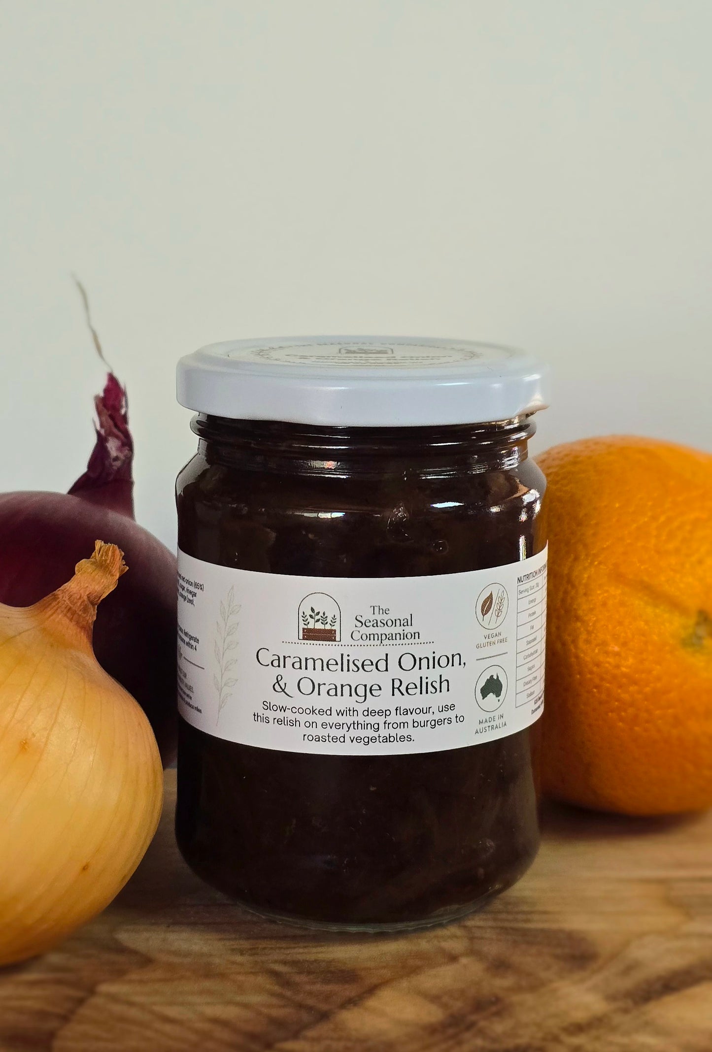 Caramelised Onion & Orange Relish by The Seasonal Companion