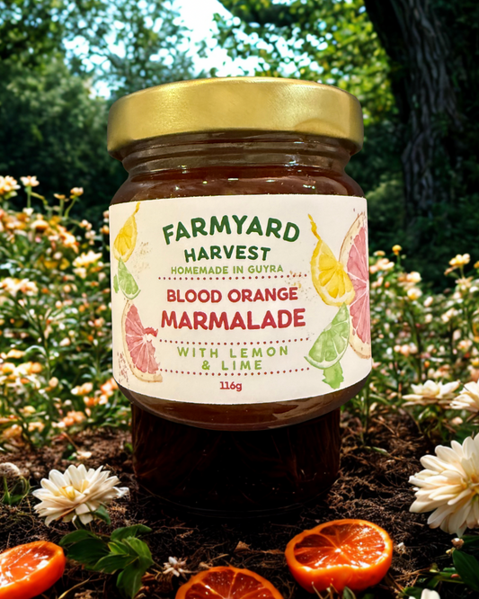 Blood Orange Marmalade with Lemon & Lime by Farmyard Harvest 116g