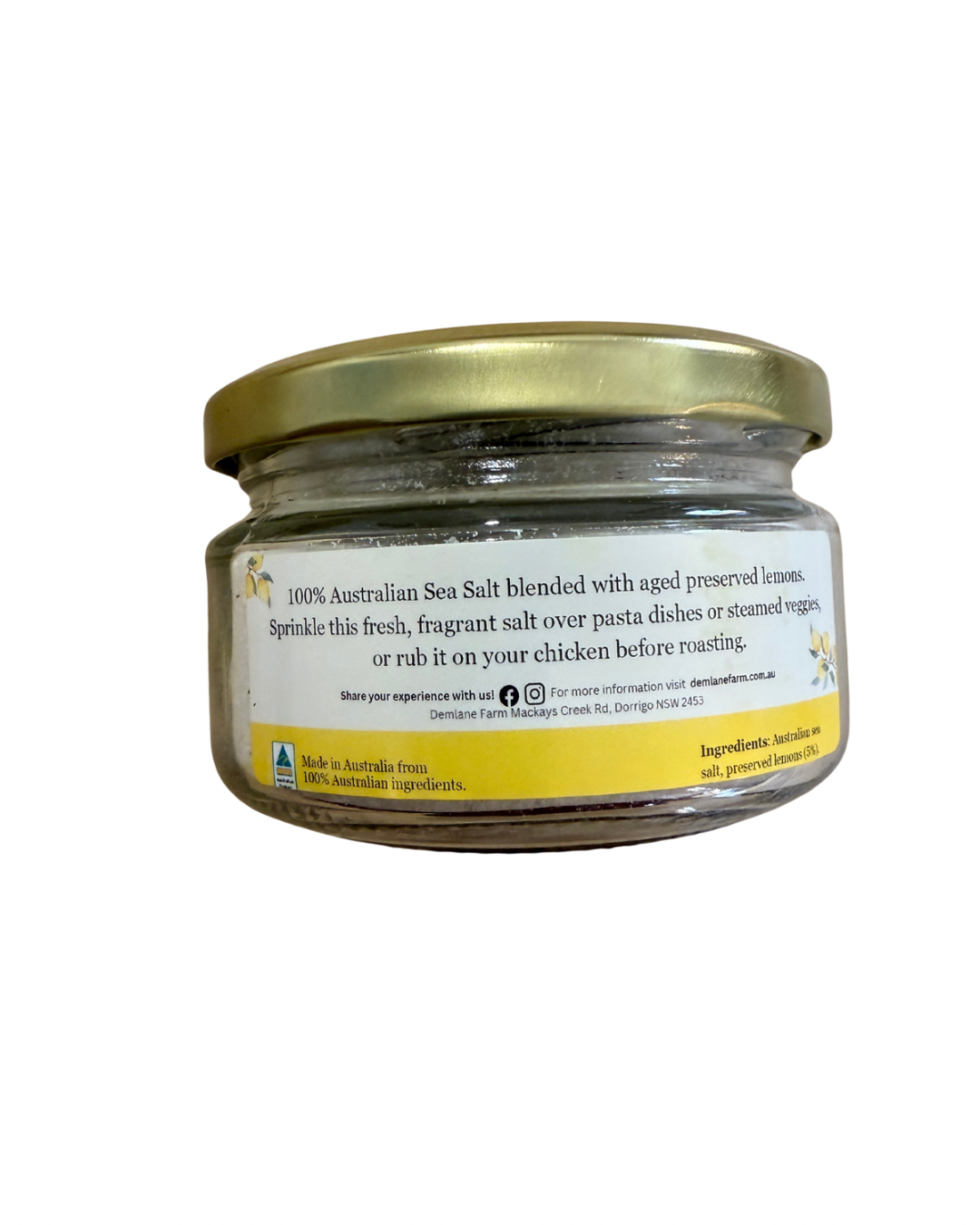 Preserved Lemon Sea Salt by Demlane Farm 200g