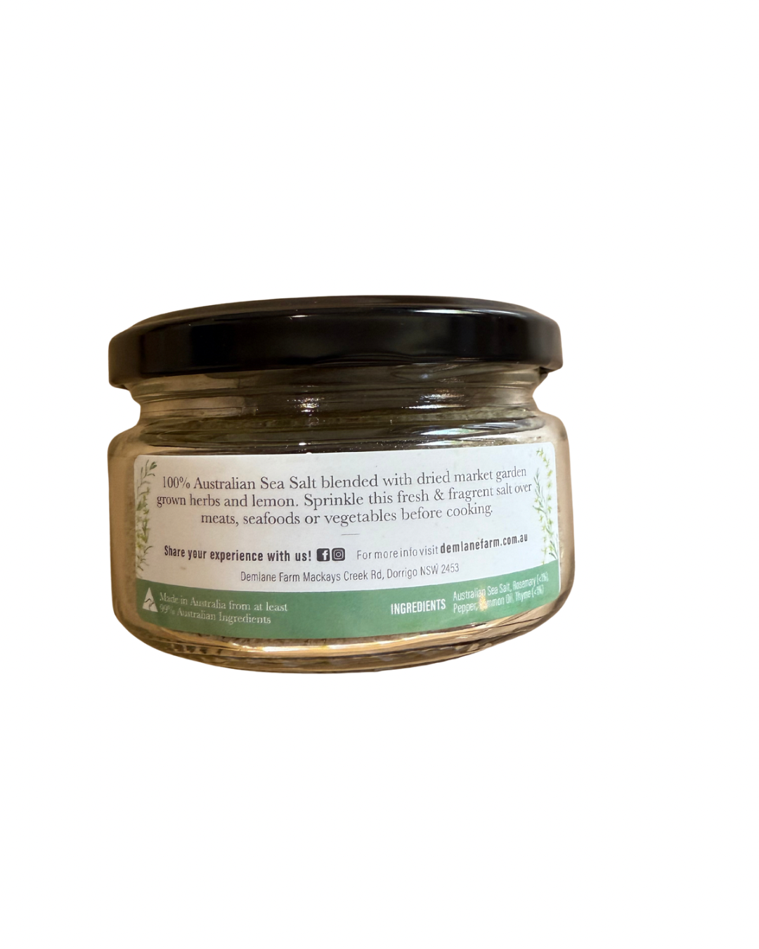 Rosemary and Thyme Sea Salt by Demlane Farm 200g