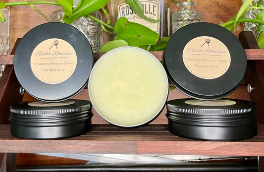 Unscented Beeswax Tallow - Full Body Balm 30ml