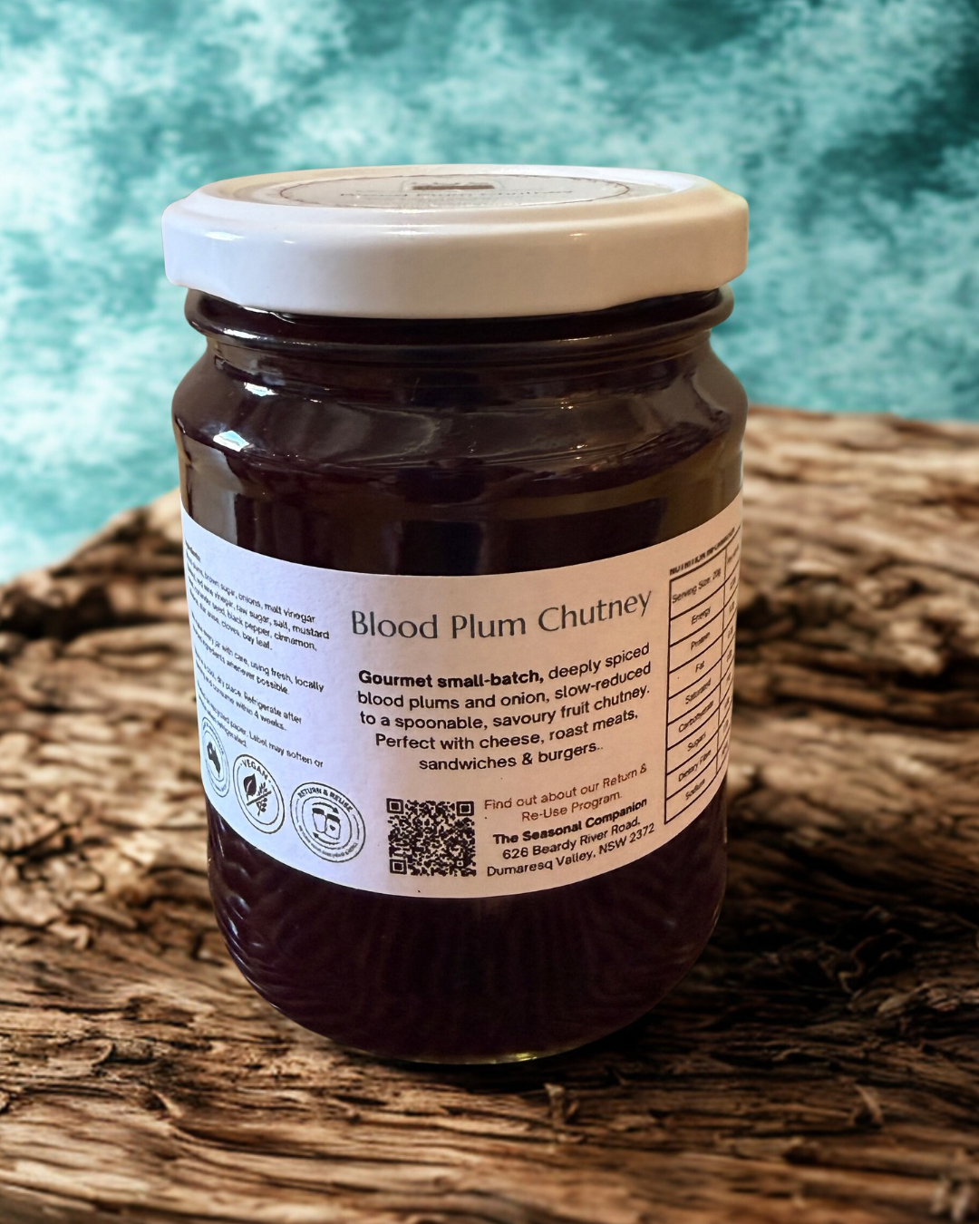 Blood Plum Chutney 250ml by The Seasonal Companion