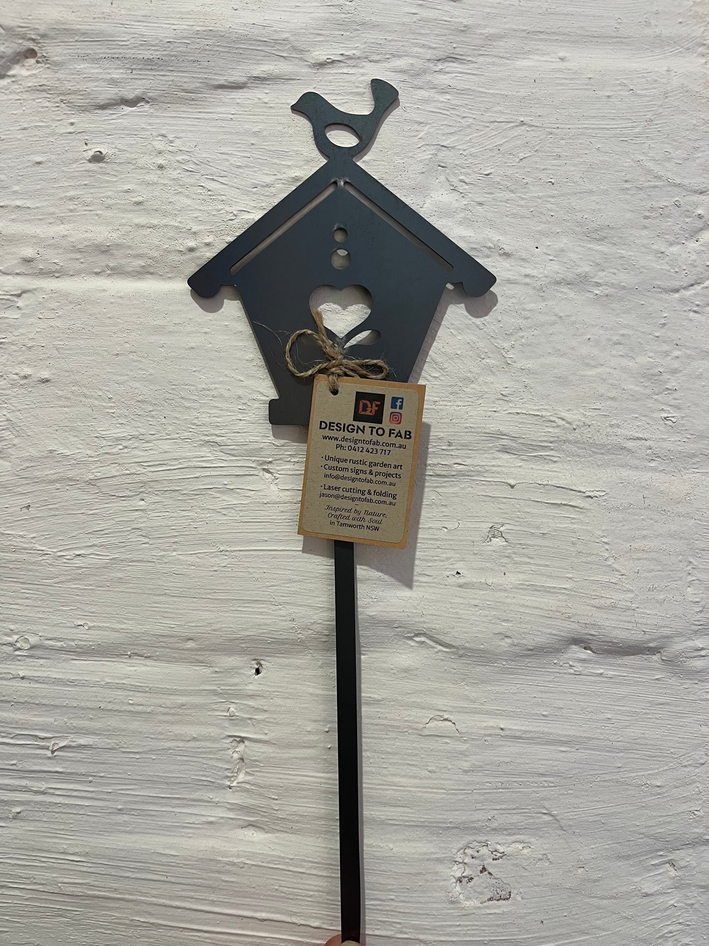 House on a spike garden art by Design 2 Fab