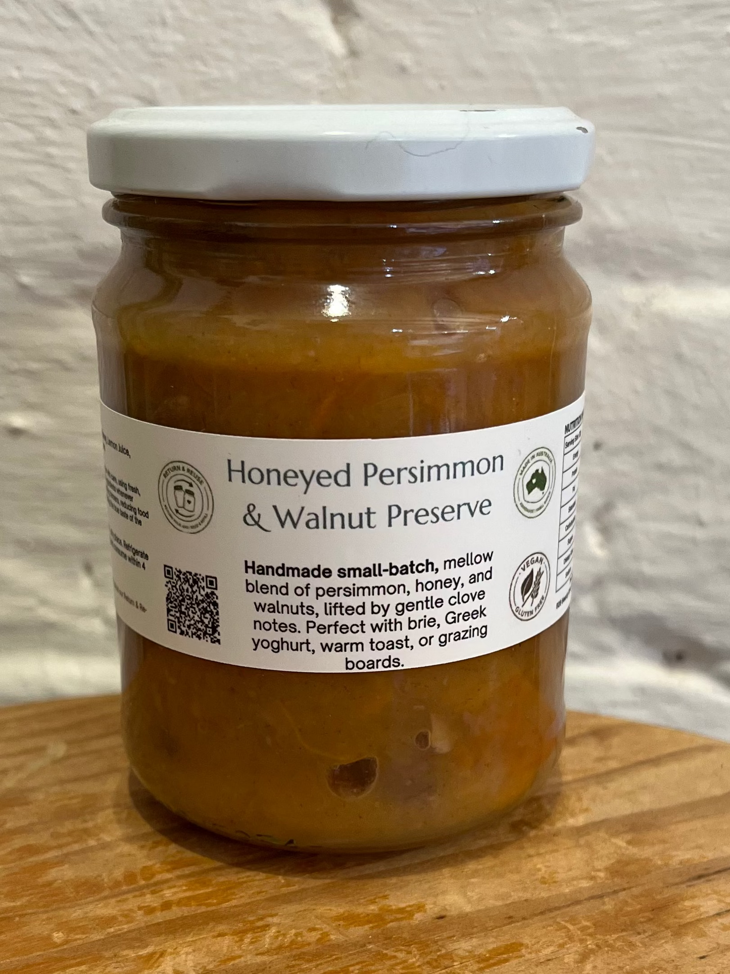 Honeyed Persimmon & Walnut Preserve by The Seasonal Companion