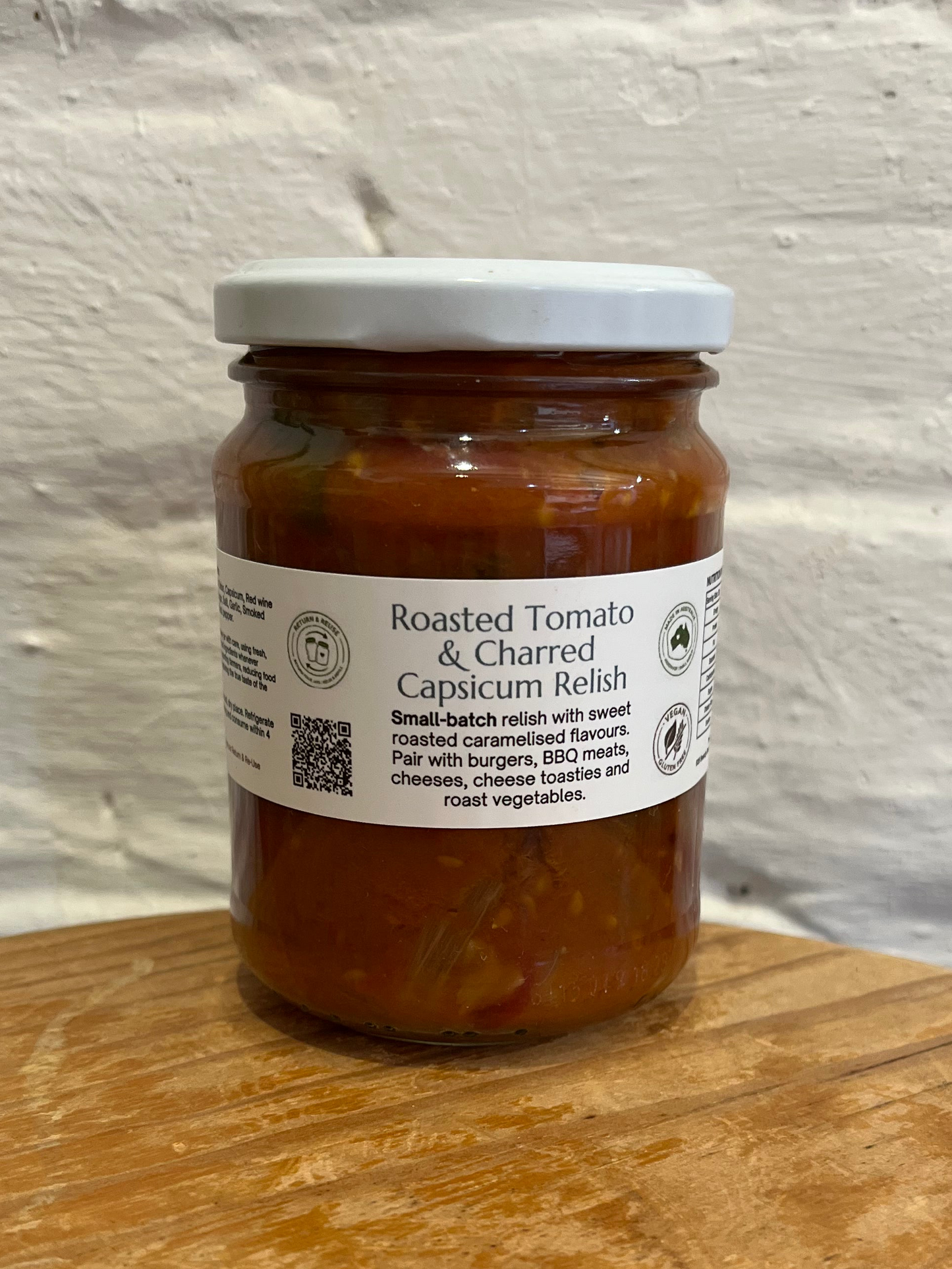 Roasted Tomato & Charred Capsicum Relish by The Seasonal Companion