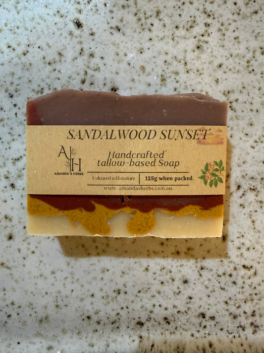 Sandalwood Sunset Soap by Amanda's Herbs