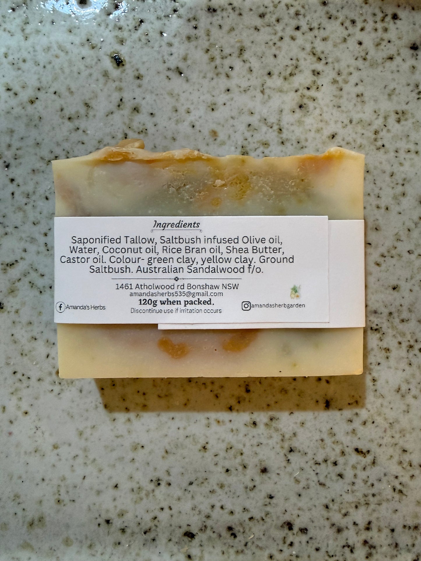 Sassy Saltbush Soap by Amanda's Herbs