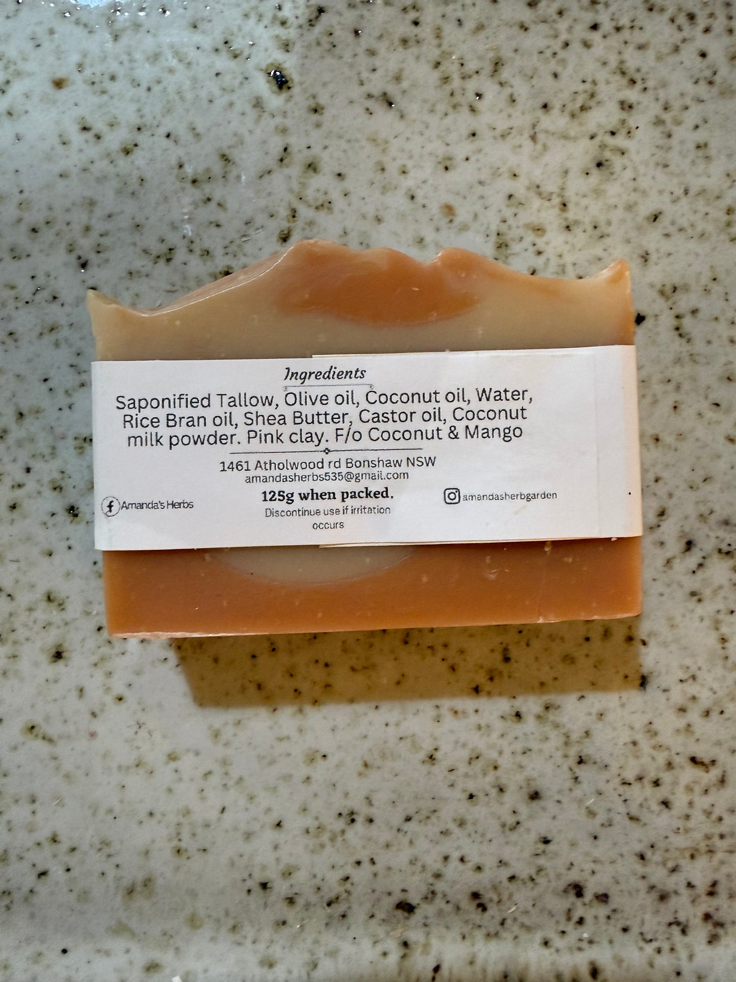 Creamy Coconut Soap by Amanda's Herbs