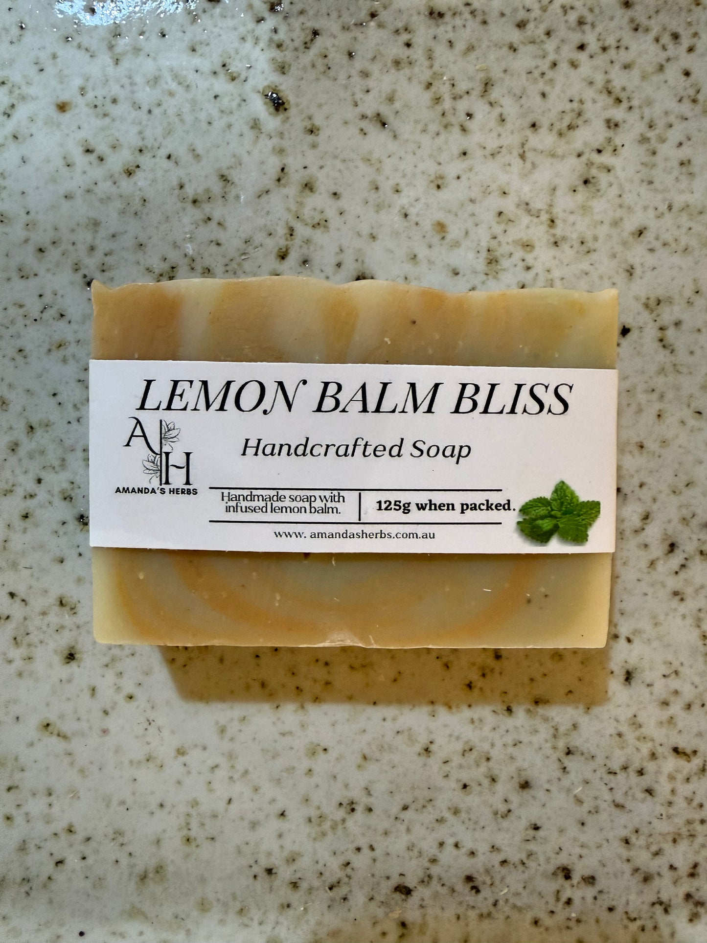 Lemon Balm Bliss Soap by Amanda's Herbs