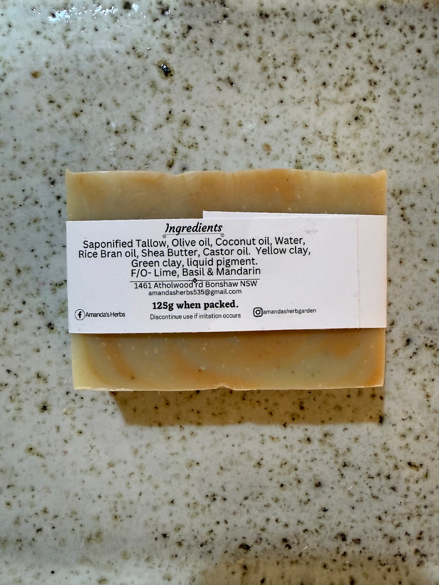 Lemon Balm Bliss Soap by Amanda's Herbs