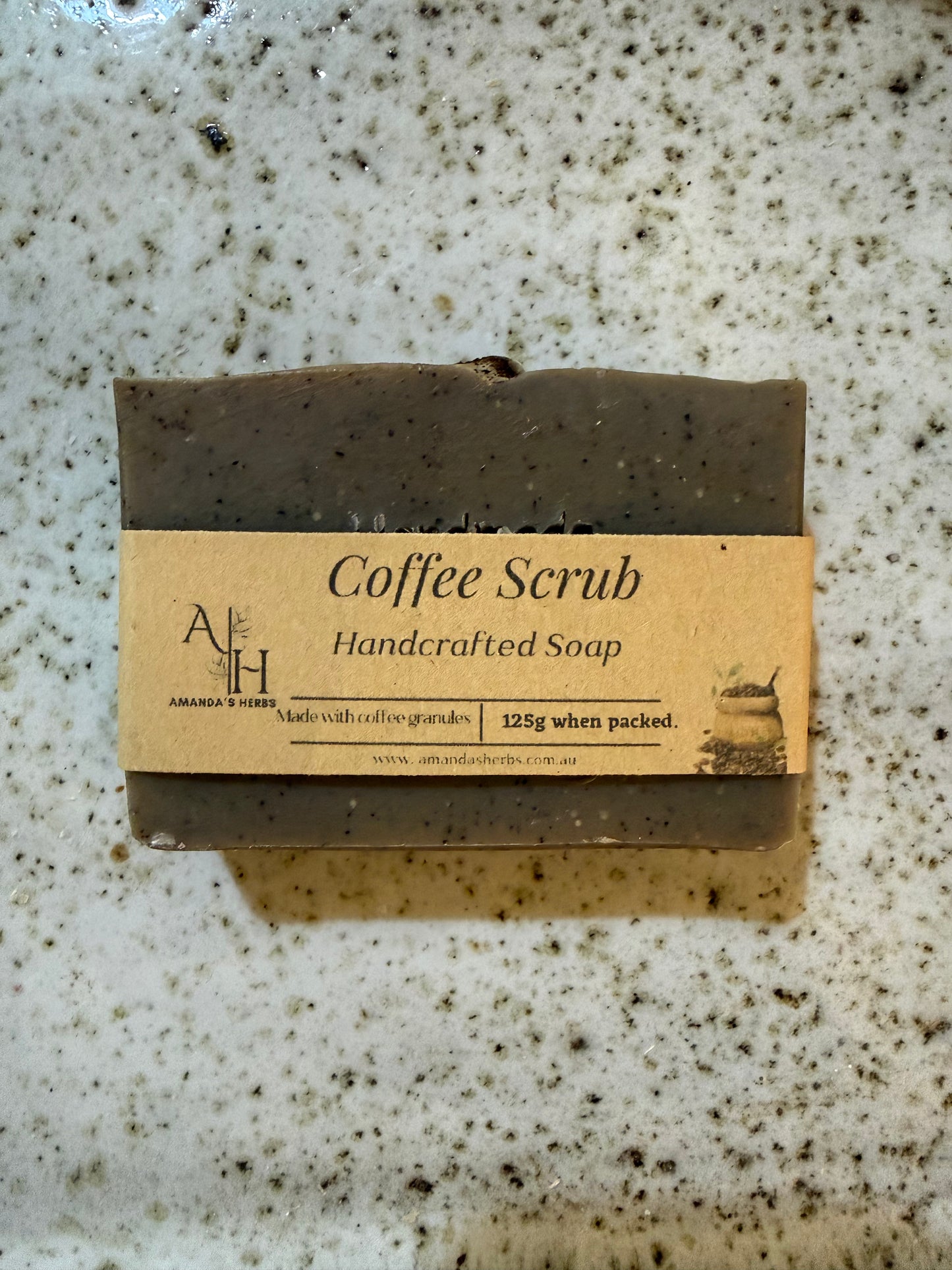 Coffee Scrub Soap by Amanda's Herbs