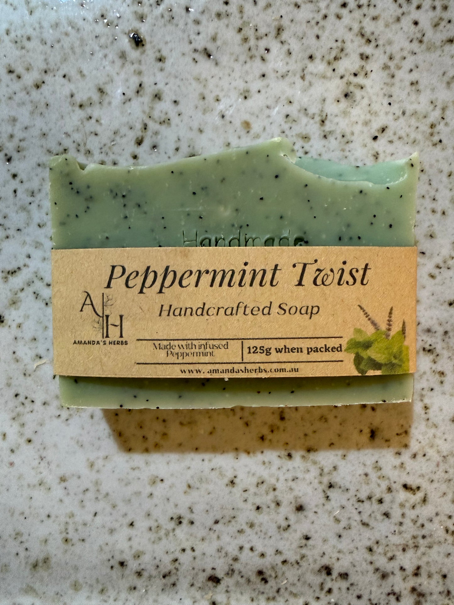 Peppermint Twist Soap by Amanda's Herbs