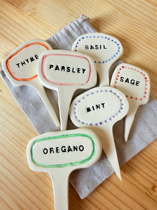 Ceramic Plant / Garden Markers - 6 options