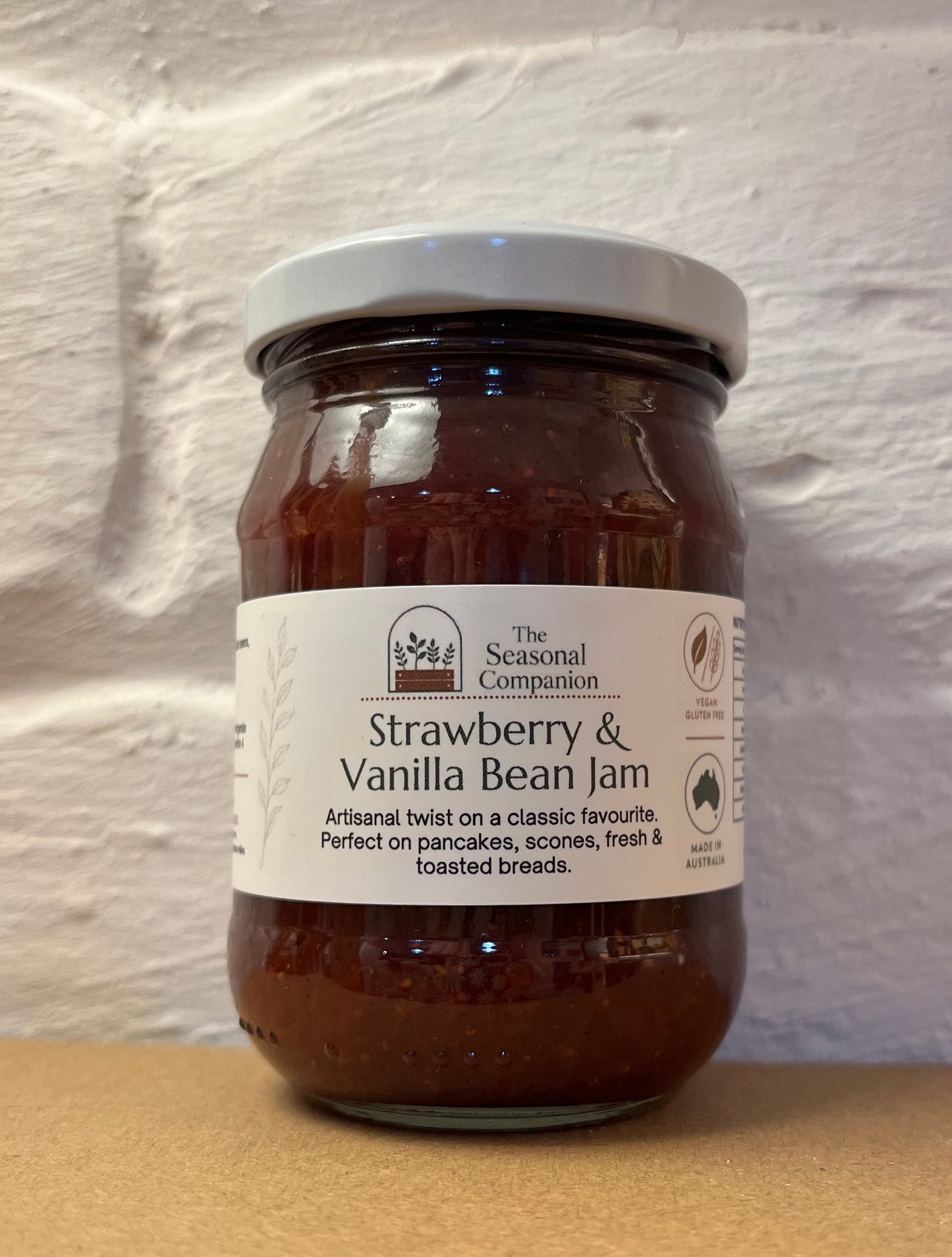 Strawberry & Vanilla Bean Jam 250ml & 150ml by The Seasonal Companion